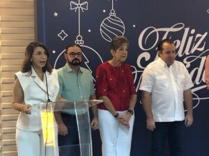 Gobernadora Claritza Rochtte participa en encuentro navideño junto al ministro José Ignacio Paliza y autoridades de Puerto Plata